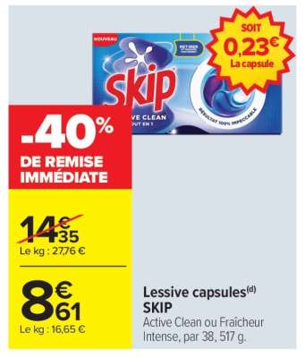 LESSIVE CAPSULES "SKIP"