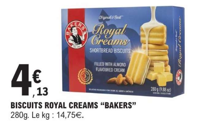 BISCUITS ROYAL CREAMS “BAKERS”