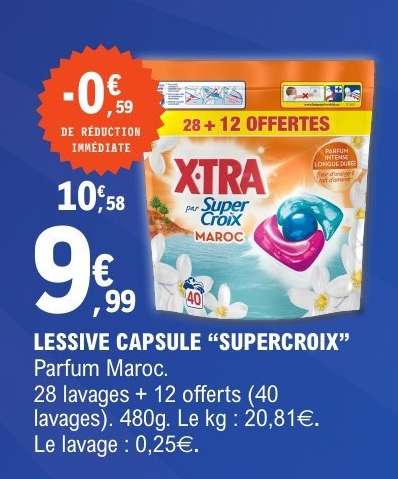 LESSIVE CAPSULE “SUPER CROIX”