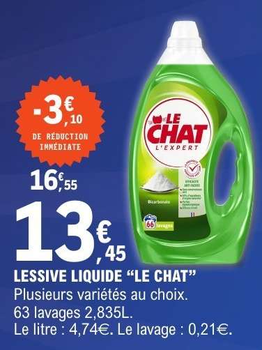 LESSIVE LIQUIDE "LE CHAT"