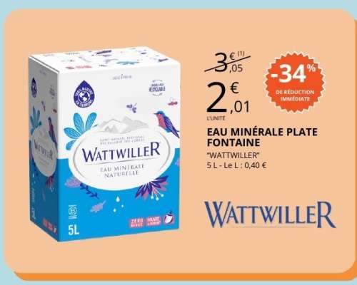 EAU MINÉRALE PLATE FONTAINE