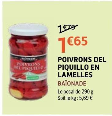 POIVRONS DEL PIQUILLO EN LAMELLES
