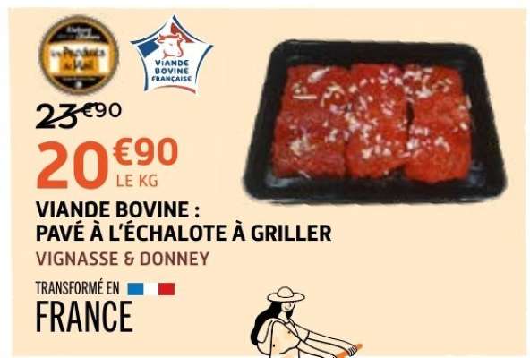 VIANDE BOVINE : PAVÉ À L'ÉCHALOTE À GRILLER