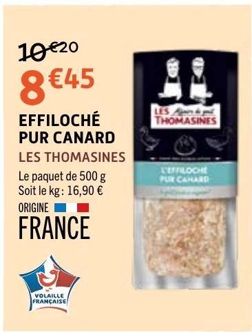 EFFILOCHÉ PUR CANARD LES THOMASINES