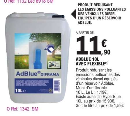 ADBLUE 10L AVEC FLEXIBLE