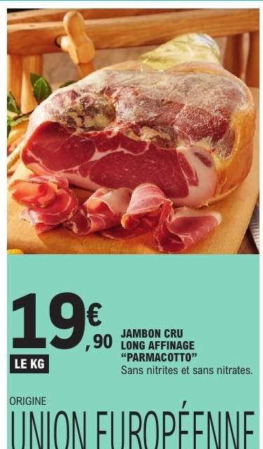 JAMBON CRU LONG AFFINAGE "PARMACOTTO"