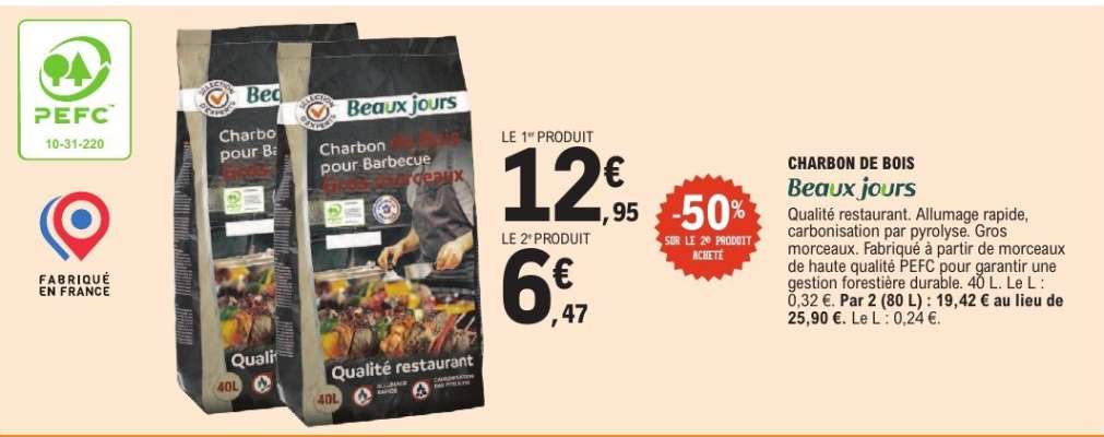Charbon de Bois 'Beaux Jours'