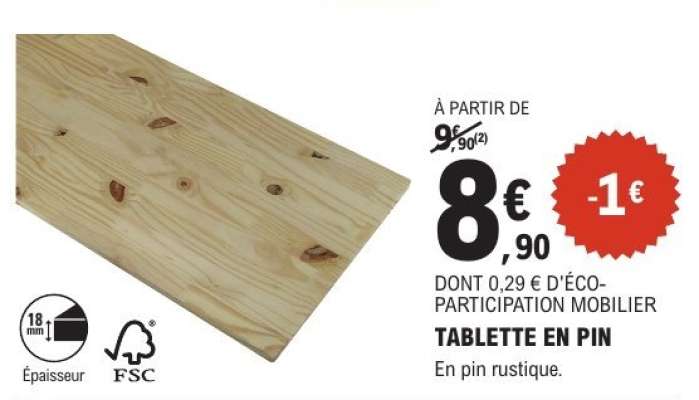 TABLETTE EN PIN