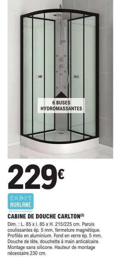 CABINE DE DOUCHE CARLTON