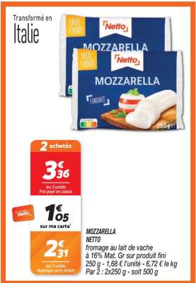 MOZZARELLA NETTO