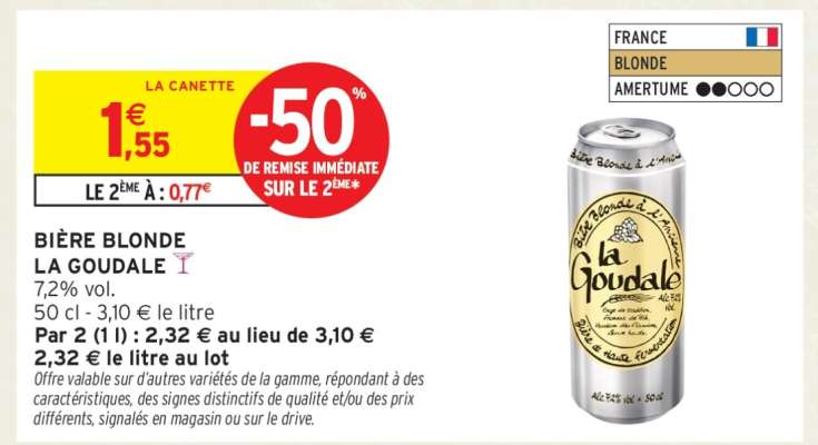BIÈRE BLONDE 'LA GOUDALE'
