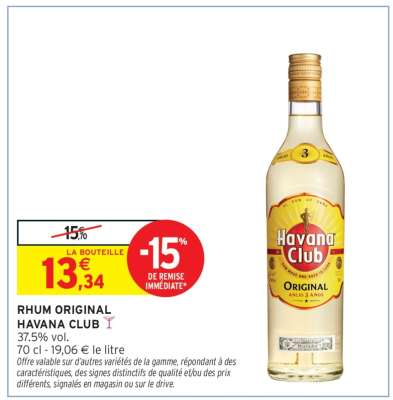 RHUM ORIGINAL HAVANA CLUB