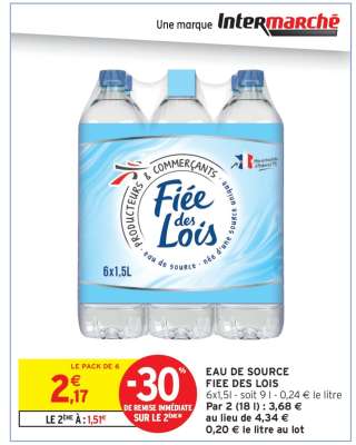 EAU DE SOURCE FIEE DES LOIS