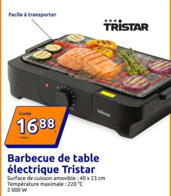 Barbecue de table électrique Tristar