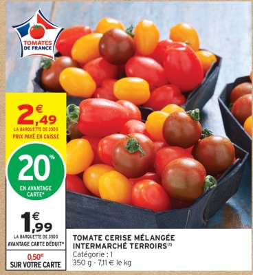 TOMATE CERISE MÉLANGÉE INTERMARCHÉ TERROIRS