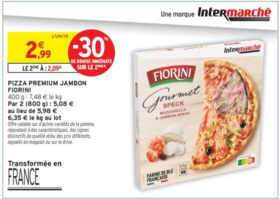 PIZZA PREMIUM JAMBON FIORINI