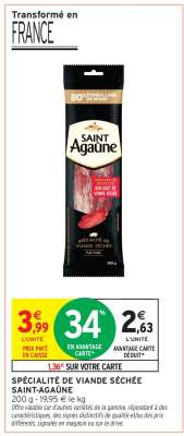 Spécialité de Viande Séchée Saint Agaune