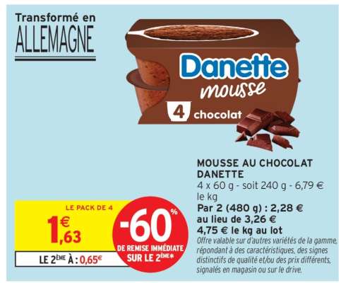 Danette Mousse Chocolat