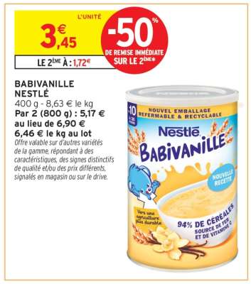 BABIVANILLE NESTLÉ