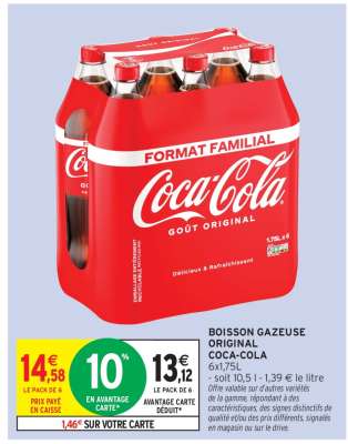 BOISSON GAZEUSE ORIGINAL COCA-COLA