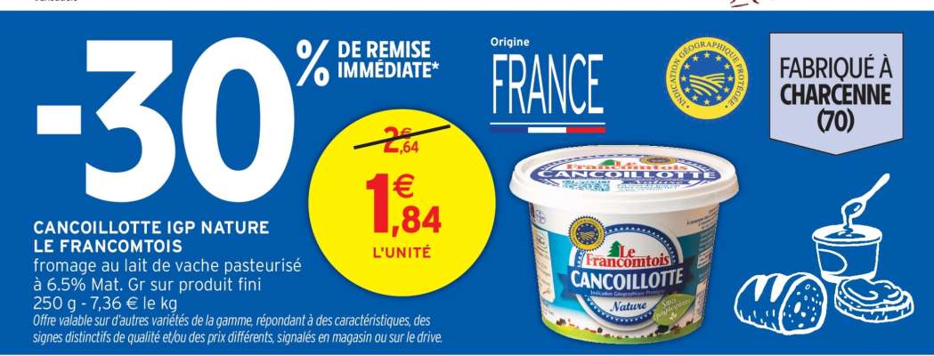 CANCOILLOTTE IGP NATURE LE FRANC-COMTOIS