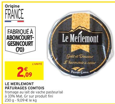 LE MERLEMONT PÂTURAGES COMTOIS