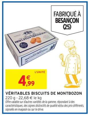 VÉRITABLES BISCUITS DE MONTBOZON