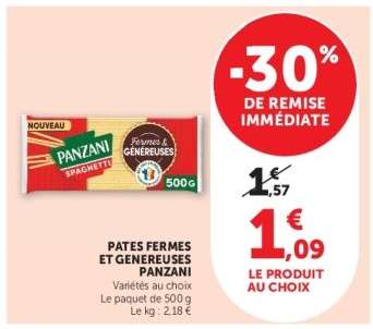 PÂTES FERMES ET GÉNÉREUSES “PANZANI”