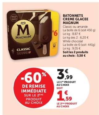BATONNETS CREME GLACEE MAGNUM
