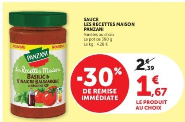 SAUCE LES RECETTES MAISON PANZANI