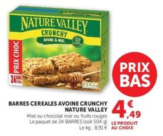 BARRES CEREALES AVOINE CRUNCHY NATURE VALLEY