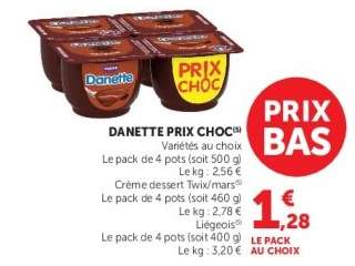 DANETTE "Prix Choc"