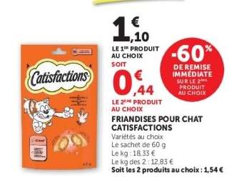 Friandises pour chat Catisfactions
