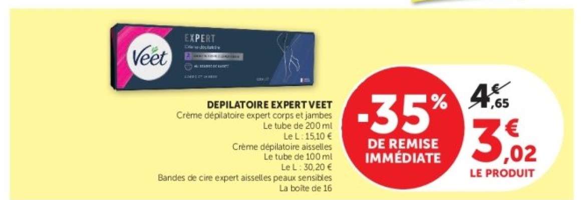 DEPILATOIRE EXPERT VEET