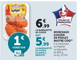 Morceaux Choisis de Poulet Maître Coq
