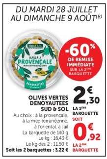 OLIVES VERTES DENOYAUTEES SUD & SOL