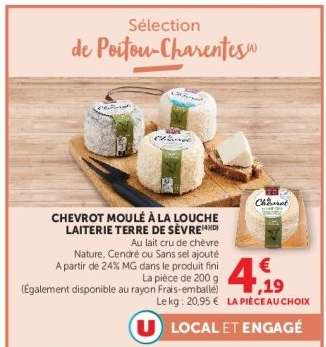 Chevrot Moulé à la Louche Laiterie Terre de Sèvre