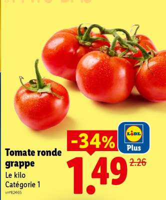 Tomate ronde grappe