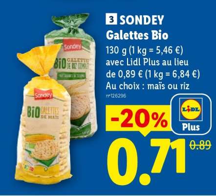 SONDEY Galettes Bio