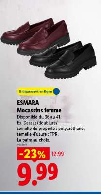 ESMARA Mocassins femme