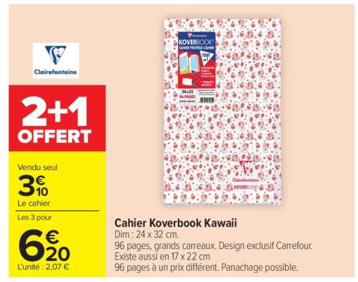 Cahier Koverbook Kawaii