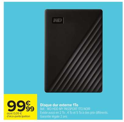 Disque dur externe 1To