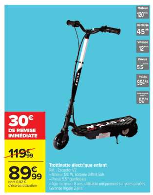 Trottinette électrique enfant