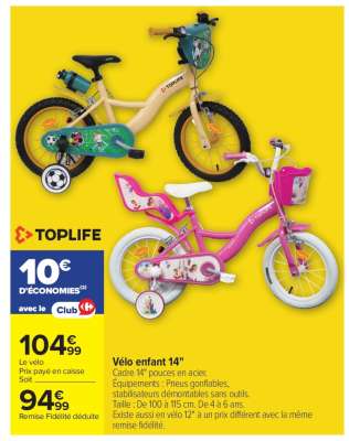 Vélo enfant 14"