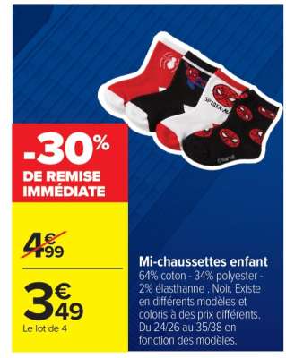 Mi-chaussettes enfant