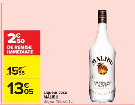 Liqueur coco MALIBU
