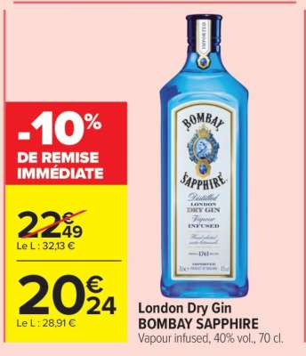 London Dry Gin BOMBAY SAPPHIRE