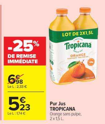 Pur jus TROPICANA