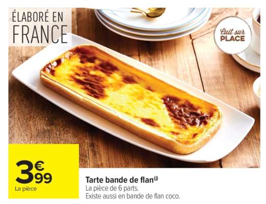 Tarte bande de flan