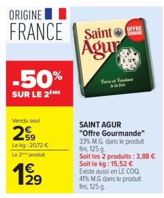 SAINT AGUR "Offre Gourmande"